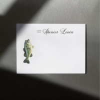 Wide mouthed bass card