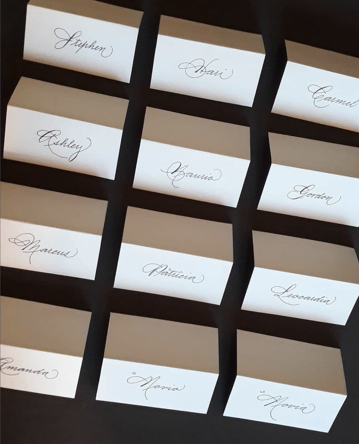 Seating cards